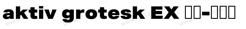 aktiv grotesk EX 字体字体转换